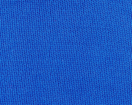 Blue knitting texture.