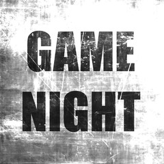 Game night sign