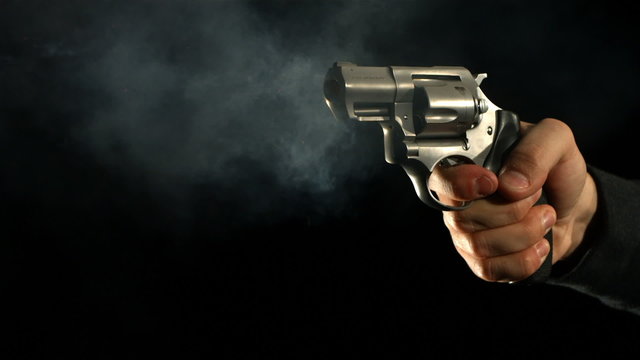 Revolver shooting at 1000 frames per second