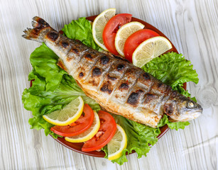 Grilled trout