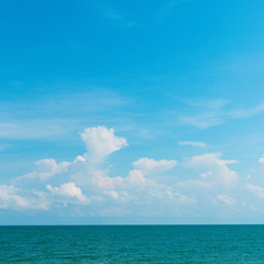 Sea and blue sky