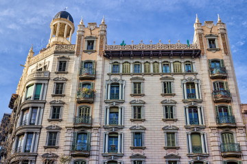 Fototapeta na wymiar Barcelona Jugendstilhaus