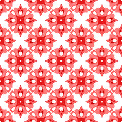 Seamless geometric floral pattern