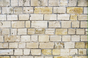 photo of a wall from white brick