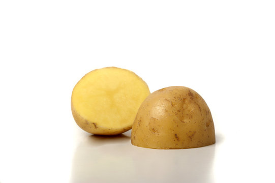 Beautiful colored potatoes