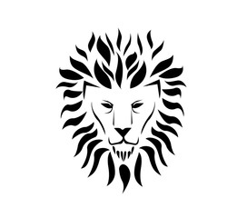 Lion face logo