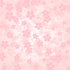 Petal background Pink cherry blossoms