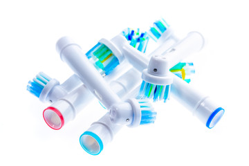 Different Electric Toothbrush replacement heads with color rings