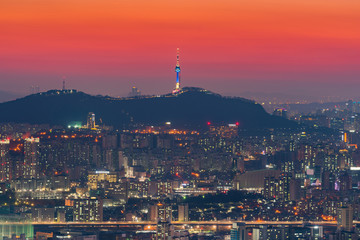 Seoul City Skyline, The best view of South Korea.