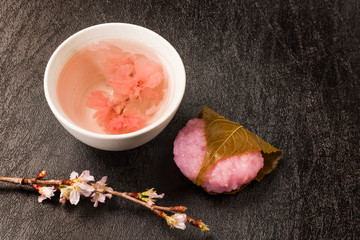さくら茶　Cherry blossom(sakura) japanese Herb tea