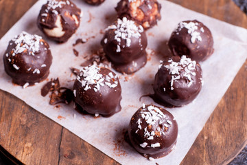 Chocolate Candy with Nut Filling