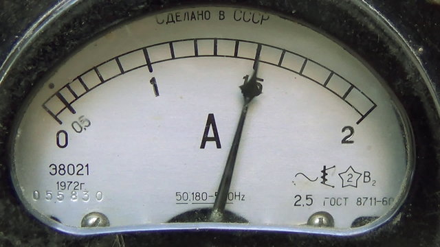 Old style micro ammeter