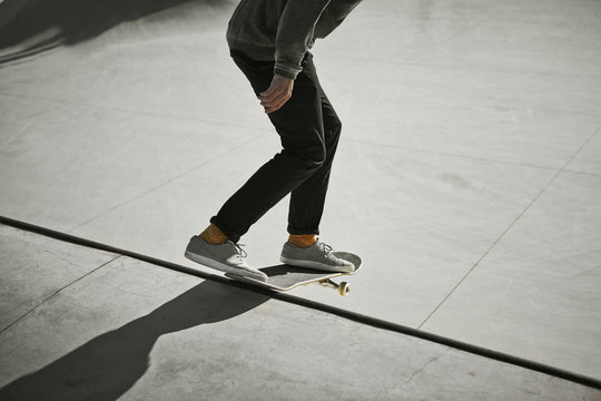 Closeup View of a Skater