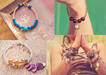 Collection of yoga bracelets