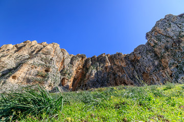 Views of Mount Arbel and rocks