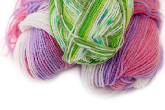 Closeup yarn threads.