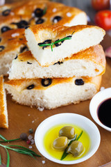 Italian focaccia bread
