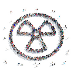 people  radiation sign icon
