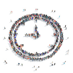 people shape clock icon