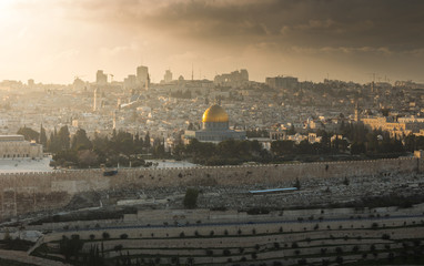 View to Jerusalem old city. Israel
