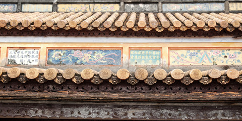 Hue Citadel, culture heritage, detail, vietnam