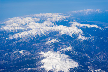 Snow mountain landscape in China