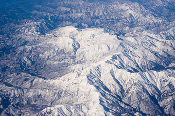 Fototapeta premium Snow mountain landscape in China