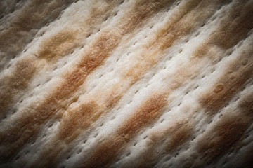 The texture of homemade puff pastry for the background. Toned