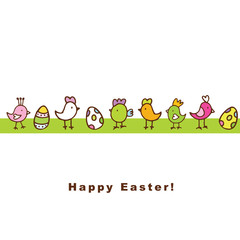 Easter card with copy space