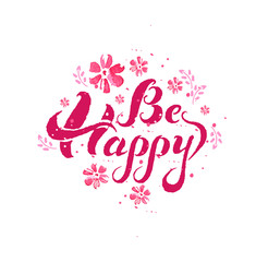 inscription be happy