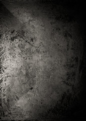 Black metal background. The surface of the pan to the oven. Tone