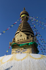 Swayambunath Stupa in Kathamandu, Nepal
