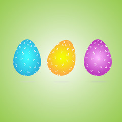 Vector easter eggs set