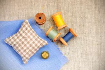 Retro set Handicraft/Retro set Handicraft with thimble and thread
