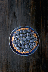 Tartlet with blueberries