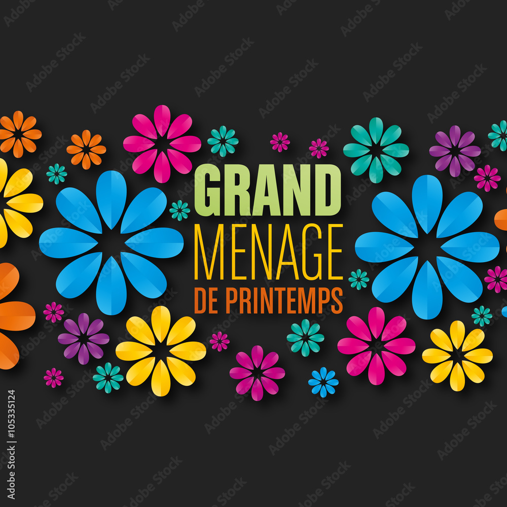 Sticker grand ménage de printemps