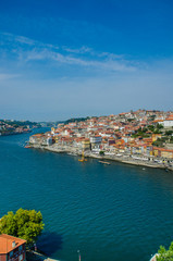 Naklejka na ściany i meble View of Porto city on summer day