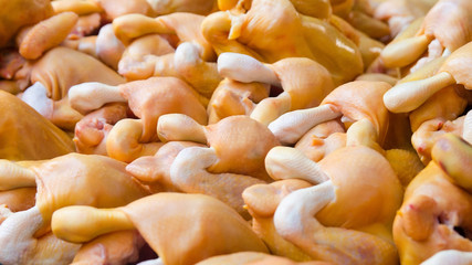 texture of fresh chicken pattern in maket