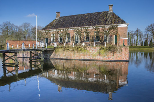 Old dutch mansion Verhildersum near Leens