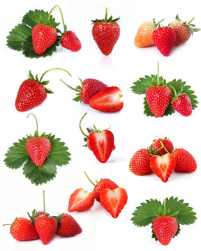 Strawberry isolate on white background