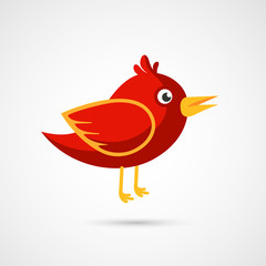Fire Red bird icon.