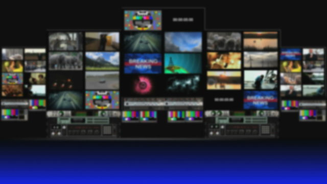 Virtual Broadcast Studio Background