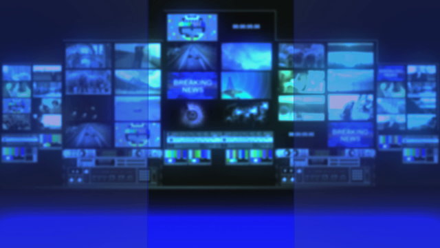 Virtual Broadcast Studio Background