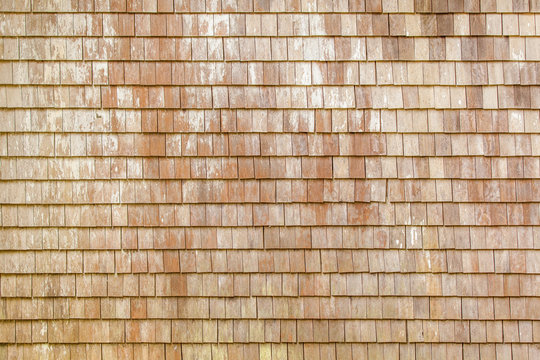 fond de bardeaux, rev&ecirc;tement mural de maisons cr&eacute;oles en tuiles de bois