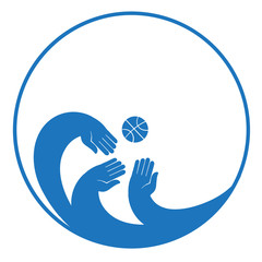 Circular concept of sports decal background.