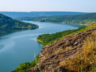 Fototapeta premium Dniester river. Dniester canyon. Ukraine.