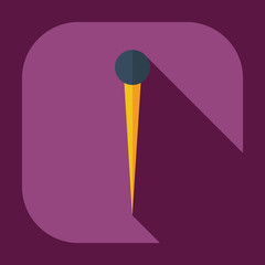 Flat modern design with shadow icons needle