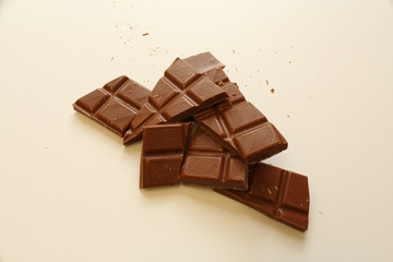 Schokoladen Stücke - Zerbrochene Schokolade