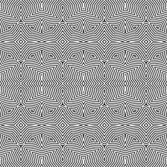 optical art abstract striped seamless deco pattern.