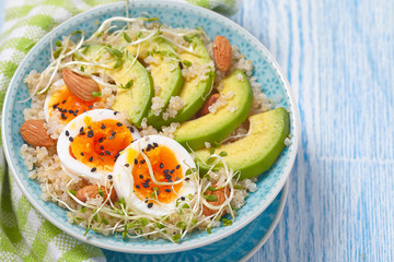Quinoa bowl for healthy breakfast